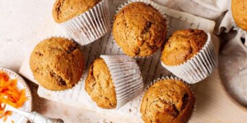 Muffins de cenoura e laranja