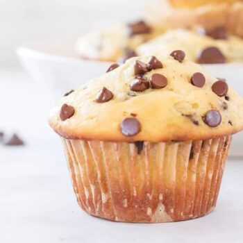 Muffins de iogurte e chocolate