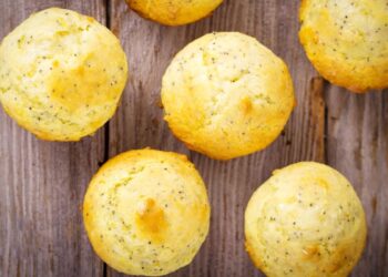 muffins de limão com sementes de chia