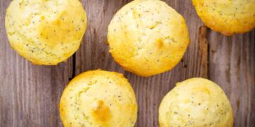 muffins de limão com sementes de chia