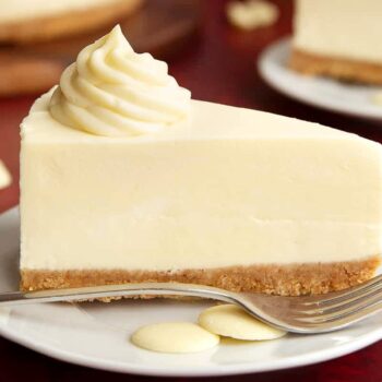 Cheesecake de chocolate branco