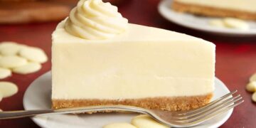 Cheesecake de chocolate branco