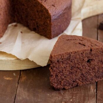 Bolo de chocolate sem açúcar