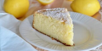 Bolo de requeijão e laranja