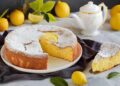 Bolo de limão e natas