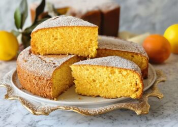 Bolo de cenoura e laranja