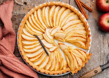 Tarte de maçã com creme