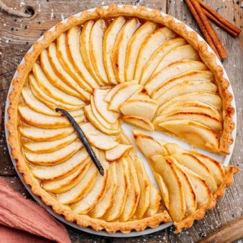Tarte de maçã com creme