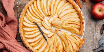 Tarte de maçã com creme