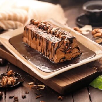 Semifrio de chocolate e café