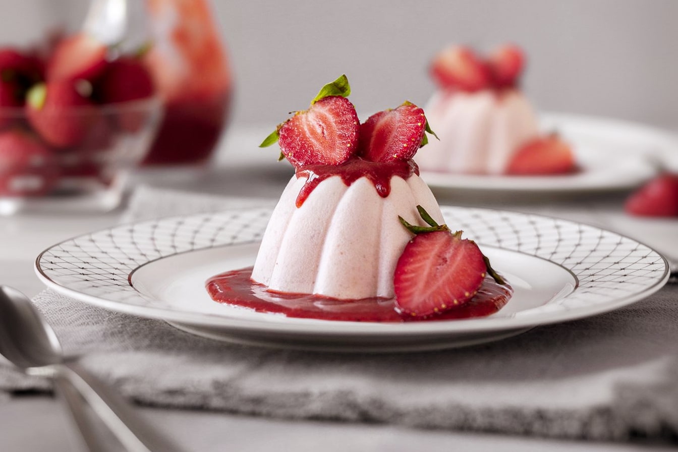 Panna Cotta de morango