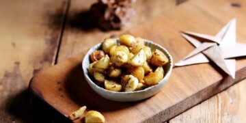 castanhas fritas na frigideira