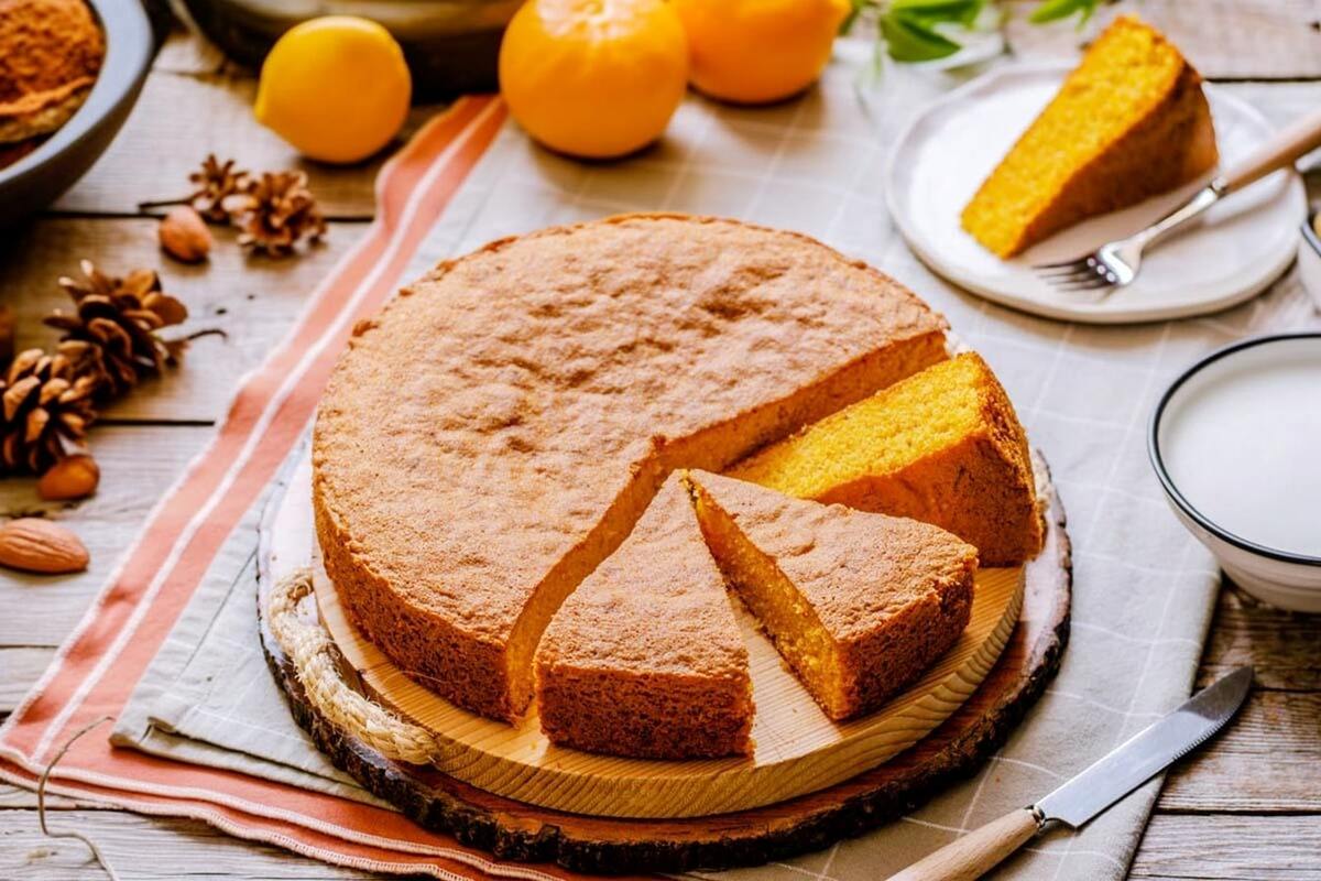 Bolo de cenoura com leite condensado