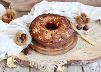Bolo de castanhas com mel
