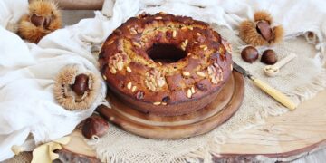 Bolo de castanhas com mel