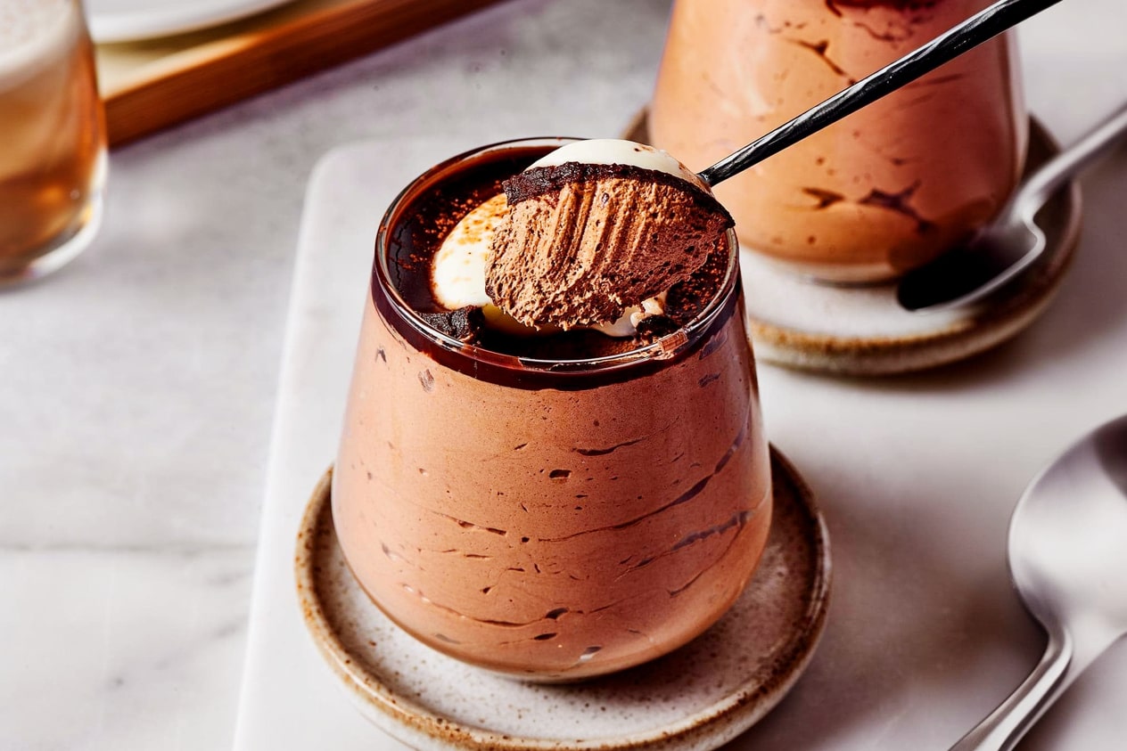 Mousse de chocolate e café