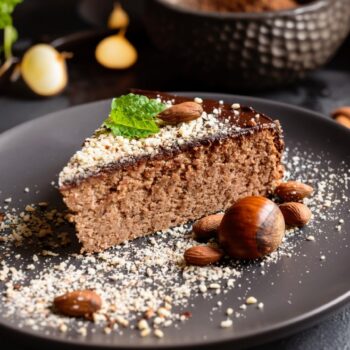 Bolo de castanhas com mel