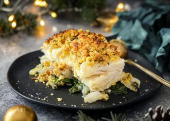 Bacalhau com crosta de broa