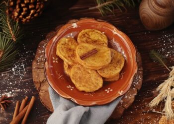 Rabanadas com calda de açúcar