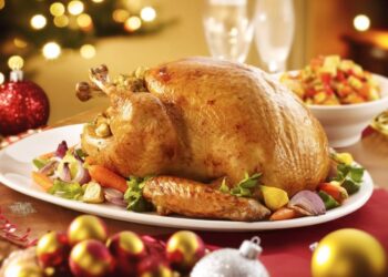 Peru recheado de Natal