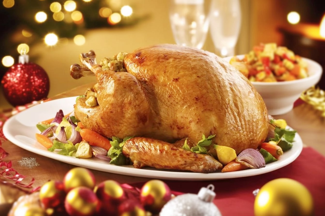 Peru recheado de Natal