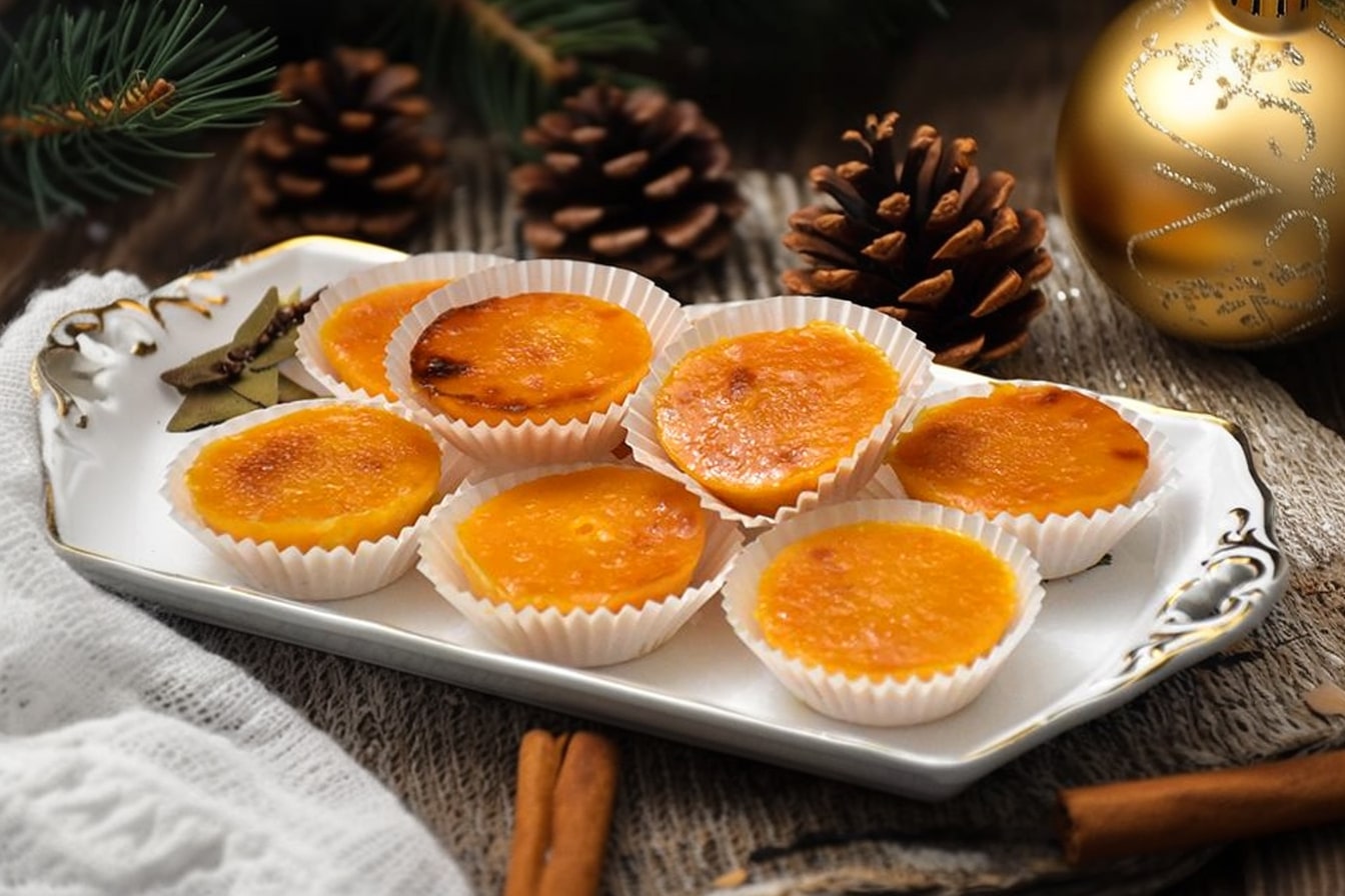 Queijadinhas de abóbora e canela