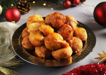 Sonhos de laranja com calda