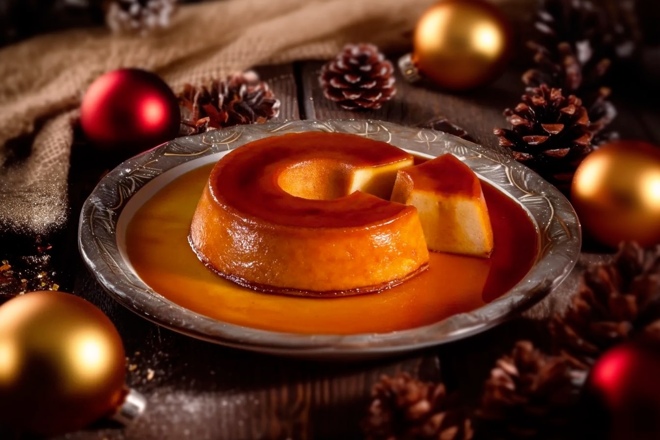 Pudim de pão de Natal