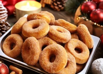 Argolinhas fritas de Natal