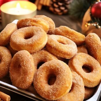 Argolinhas fritas de Natal