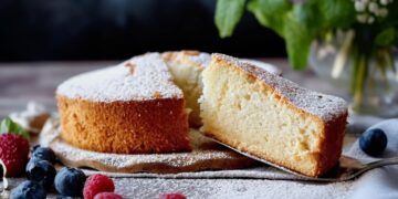 Bolo de claras e iogurte