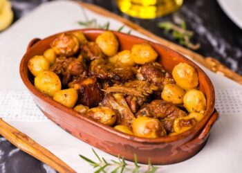 Cabrito assado no forno