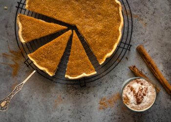 Tarte cremosa de abóbora e canela: simples e irresistível