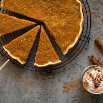Tarte cremosa de abóbora e canela: simples e irresistível