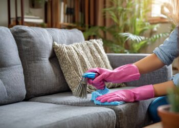 Sofá de tecido manchado? Eis as soluções de limpeza que realmente funcionam