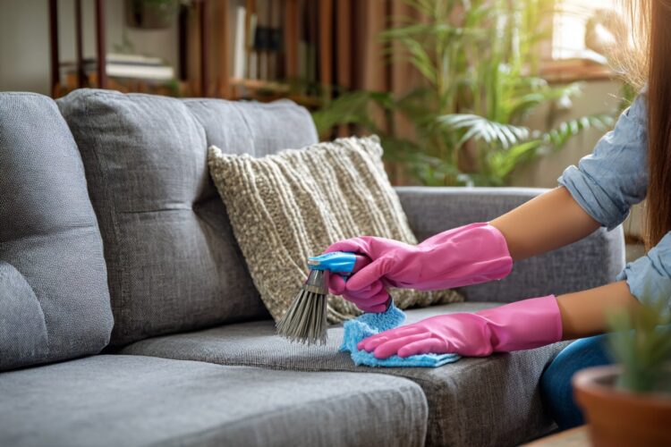 Sofá de tecido manchado? Eis as soluções de limpeza que realmente funcionam