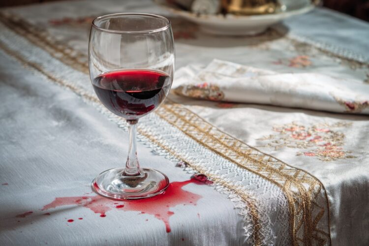 Manchas de vinho na toalha? Veja como limpá-las sem danificar o tecido