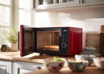 É isto que acontece quando não limpa o micro-ondas em condições