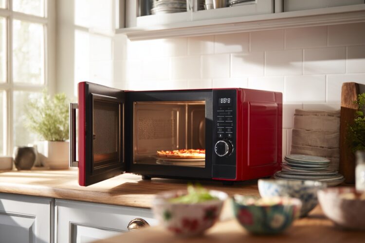 É isto que acontece quando não limpa o micro-ondas em condições