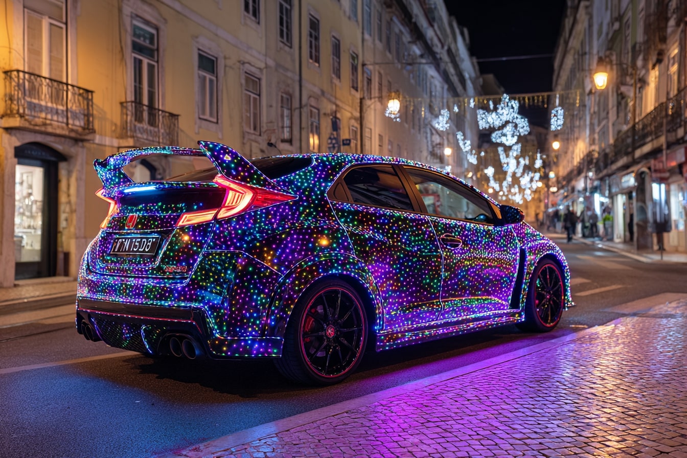 Decorar o carro com luzes de Natal é legal? O que diz o Código da Estrada