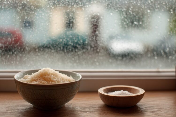 Sal e arroz: o truque económico para reduzir a humidade nas janelas durante o Inverno
