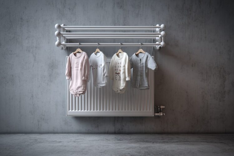 Secar roupa no aquecedor? O hábito comum que aumenta a fatura e favorece o mofo