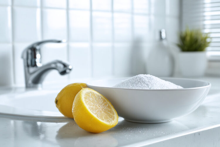 Bicarbonato e limão: a solução simples para remover calcário sem produtos agressivos