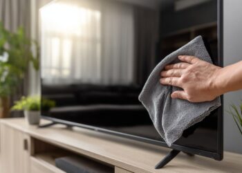 Como limpar o ecrã da televisão e do computador sem o danificar