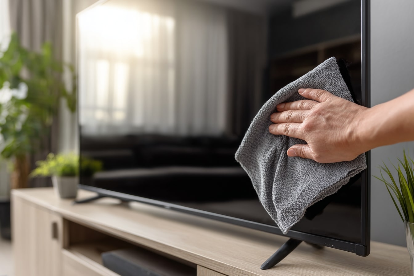 Como limpar o ecrã da televisão e do computador sem o danificar