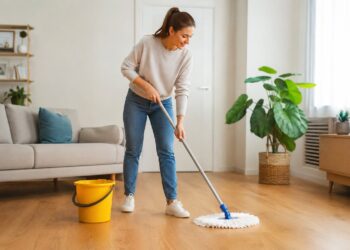 Água quente para lavar o chão: aliada ou inimiga dos seus pisos?