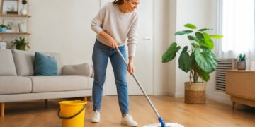 Água quente para lavar o chão: aliada ou inimiga dos seus pisos?