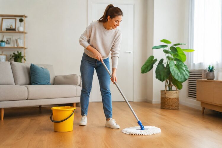Água quente para lavar o chão: aliada ou inimiga dos seus pisos?