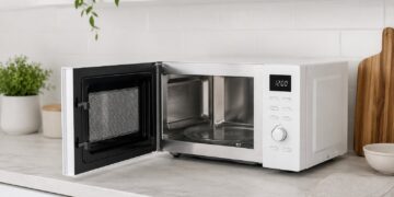 Como limpar o micro-ondas por dentro: o truque do vapor que elimina gordura e cheiros em minutos