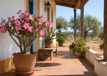Rosa-do-deserto: o guia completo para cultivar esta planta exótica e resistente